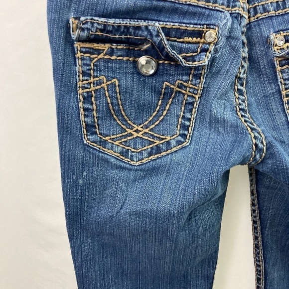 LA Idol USA New Fashion Size 9 Denim Blue Jeans - Picture 9 of 14